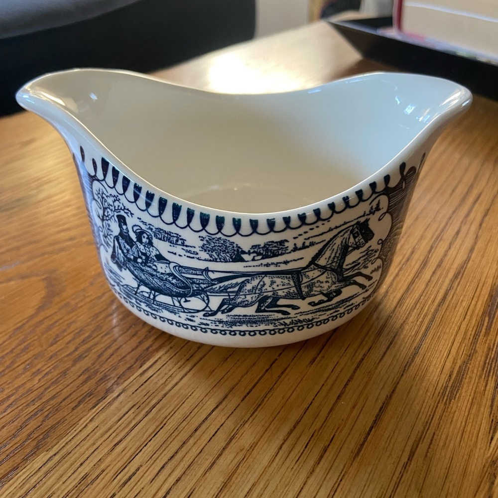 Vintage Royal China Currier & Ives Gravy Boat